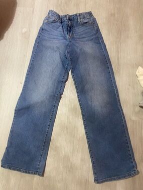 No Boundaries Women's Straight Leg Jeans - Blue